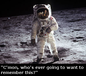 Photo taken by Neil Armstrong.